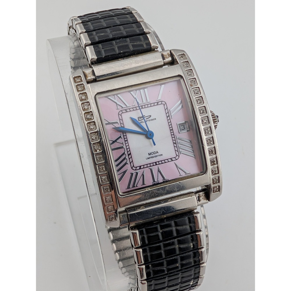 Daniel Steiger MODA Limited Edition Watch Pink MOP Dial 26mm Case- New Battery‎
